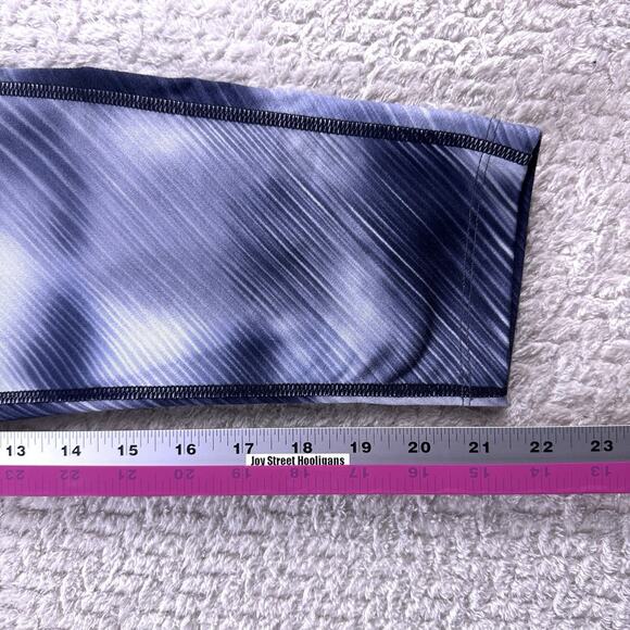 Athleta Legging Sz M Yoga Capri Pants‎ Cross Training Silver Running Black - Picture 8 of 10